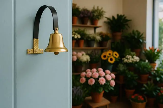 Alt view image 6 of 7 - Shopkeeper's Bell Door Chime for Business When Entering
