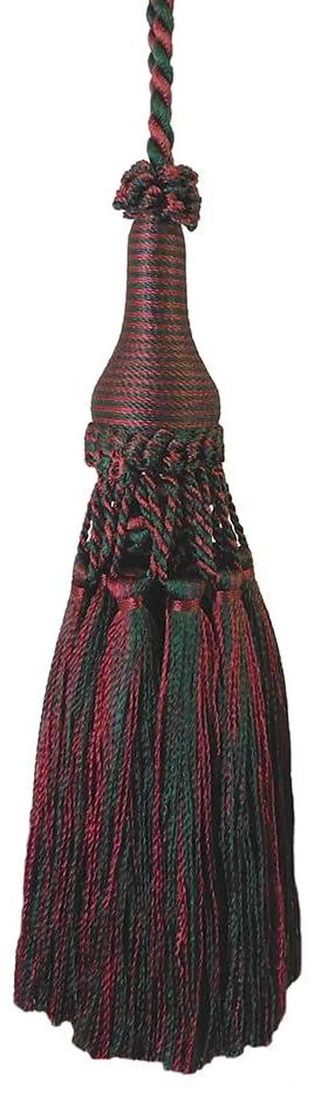 Main image of 1 Pack Decorative Tassel with Hanging Loop, 13.78 in Total Length Elegant Curtain Tieback, Door Handle Ornament, and Home Décor Accent - E96147_D