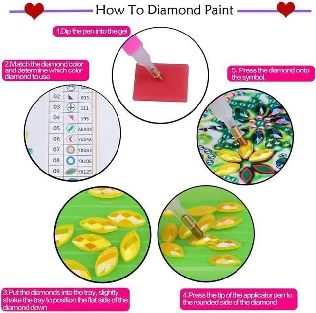 Alt view image 7 of 7 - Christmas Wreath Diamond Art Hanging Kit for Adults, DIY Diamonds Painting Door Hanger Board Kit, Special Acrylic Diamond Art Painting Pendant Ornament (Christmas Wreath)