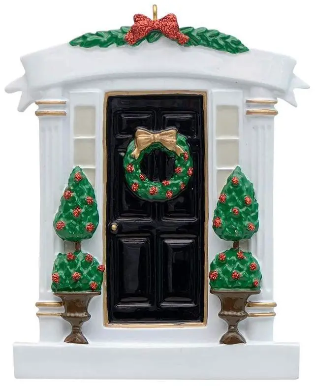 Main image of First Home Ornament 2026 Black Door Personalized New Home Christmas Decor