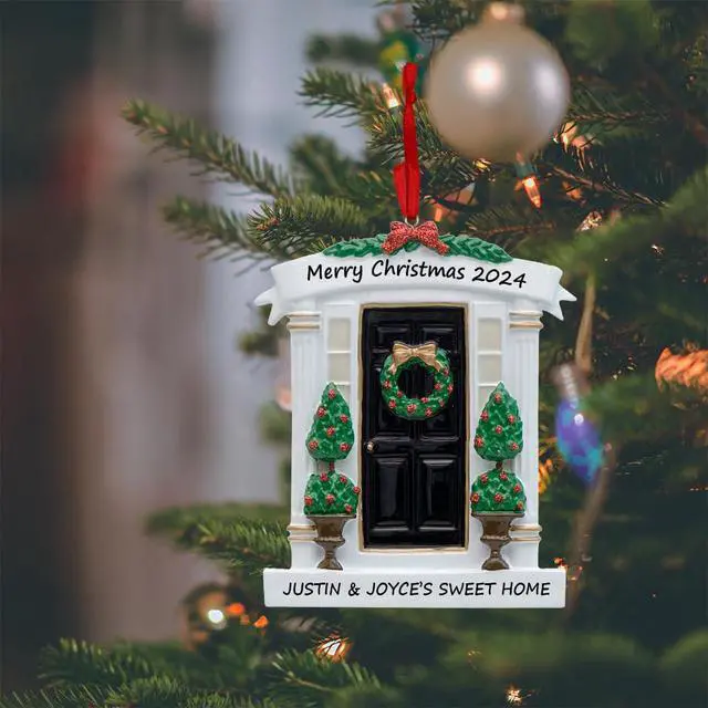 Alt view image 2 of 6 - First Home Ornament 2026 Black Door Personalized New Home Christmas Decor