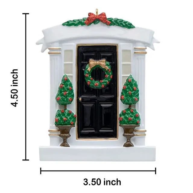 Alt view image 5 of 6 - First Home Ornament 2026 Black Door Personalized New Home Christmas Decor