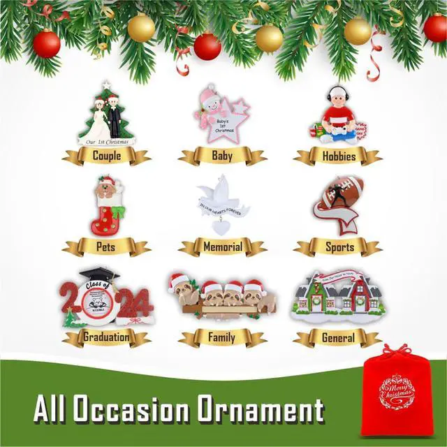 Alt view image 6 of 6 - First Home Ornament 2026 Black Door Personalized New Home Christmas Decor