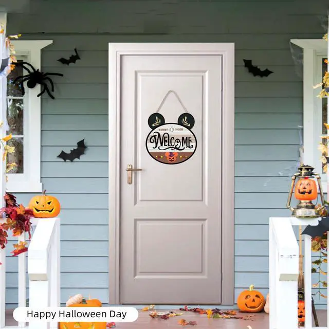 Alt view image 6 of 7 - 15.7'' Cute Mouse Seasonal Interchangeable Home Sign for Front Porch,18pcs Interchangeable Hanging Vertical Welcome Door Sign for Farmhouse/Wall/Porch Decor and Housewarming Gift