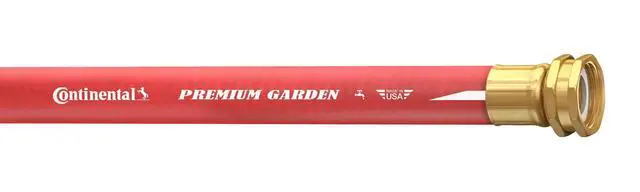 Alt view image 2 of 3 - Premium Garden Red Heavy Duty Hot Water Garden Hose, 5/8in Inside Diameter x 50ft Length, Male x Female Garden Hose Thread