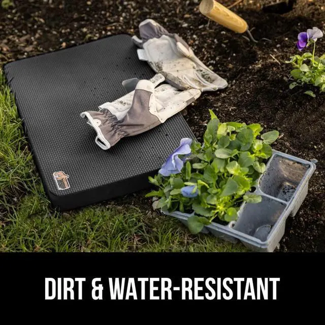 Alt view image 4 of 7 - Extra Thick Patent Pending Supportive Foam Kneeling Pad, Large Cushion Knee Pads for Gardening, Baby Bath Time, Dirt and Water Resistant, Workout and Garden Supplies, 17.5x11, Black