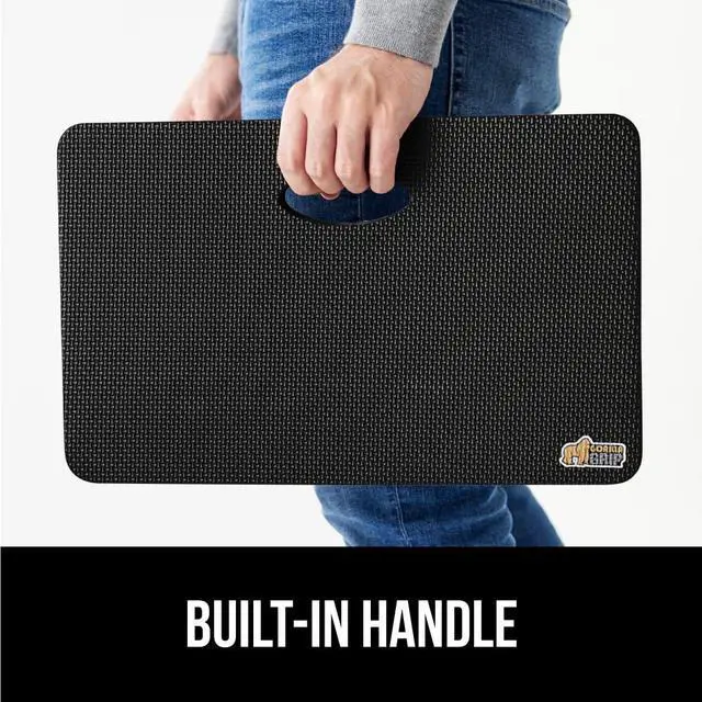 Alt view image 7 of 7 - Extra Thick Patent Pending Supportive Foam Kneeling Pad, Large Cushion Knee Pads for Gardening, Baby Bath Time, Dirt and Water Resistant, Workout and Garden Supplies, 17.5x11, Black