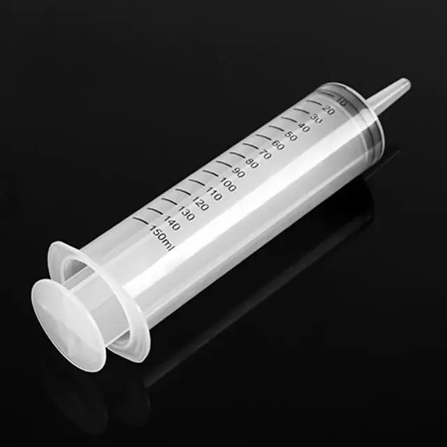 Alt view image 4 of 7 - 3 PACK 150 ML Large Syringes ,Plastic Garden Industrial Syringes for Scientific Labs, Measuring, Watering, Refilling, Filtration Multiple Uses