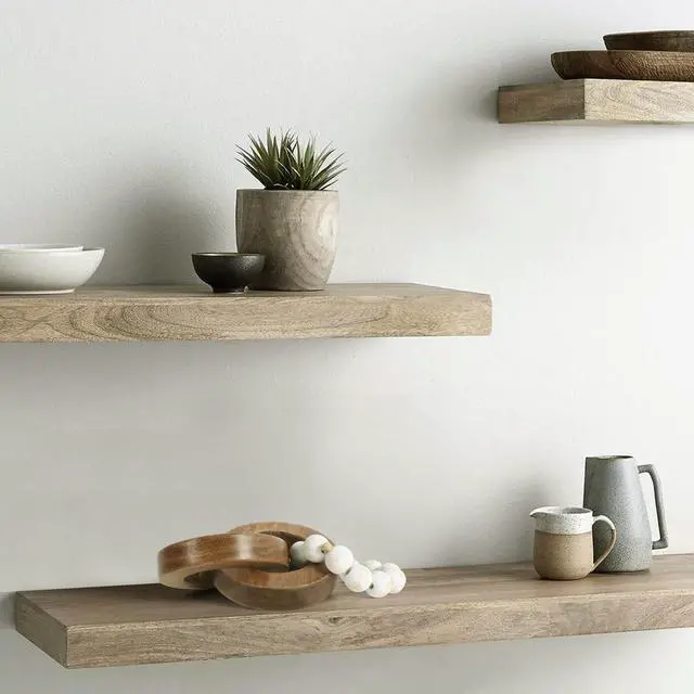 Alt view image 7 of 7 - Wood Chain Link Decor, Minimalist Handmade Carved Knot Décor Accents for Shelf Coffee Table, Natural Boho Farmhouse Rustic Home Decor, Best Housewarming Gifts (8.86 inch)
