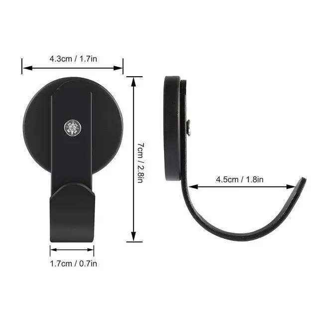 Alt view image 4 of 7 - 2 Pack Magnetic Wreath Hanger Wreath Holder Wreath Hanger Hook for Metal Front Door for Christmas Decorations