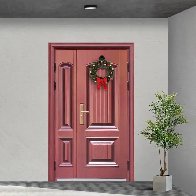 Alt view image 6 of 7 - 2 Pack Magnetic Wreath Hanger Wreath Holder Wreath Hanger Hook for Metal Front Door for Christmas Decorations