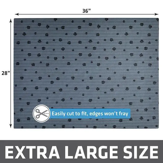 Alt view image 6 of 7 - Cat Litter Box Mat, Litter Trapping Mat, Waterproof, Urine-Proof, Absorbent, Machine Washable, Soft on Paws, Contains Mess, Protects Floors, Kitten Supplies, Dark Grey, 28x36 XL