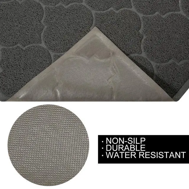 Alt view image 3 of 7 - LittleTiger Cat Litter Mat, XL Super Size, Phthalate Free, Easy to Clean, 46x35 Inches, Durable, Soft on Paws, Large Litter Mat.