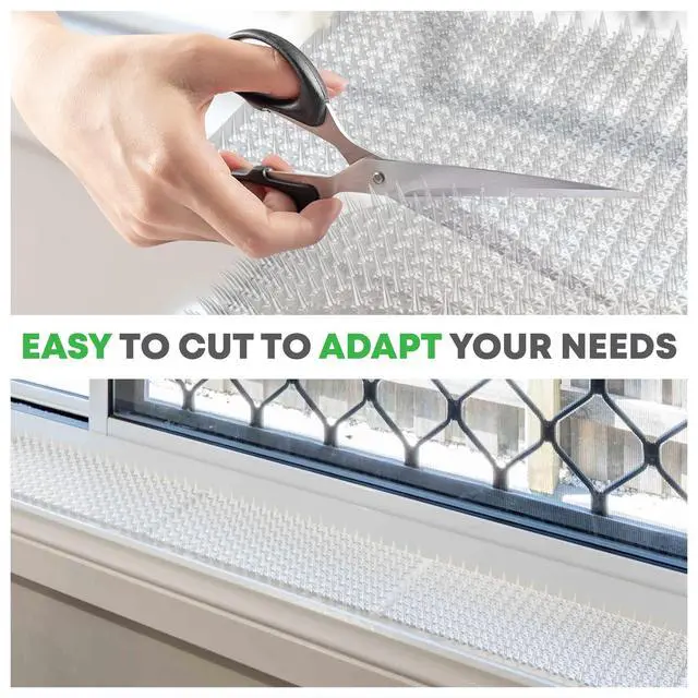 Alt view image 3 of 7 - 12 Pack Scat Mat for Cats - 16 x 13 Inch Cat Spike Mat with 1 Inch Spike is A Perfect Pet Training Mat Device for Cat Repellent Indoor & Outdoor to Deter Cats & Other Animals for All Seasons
