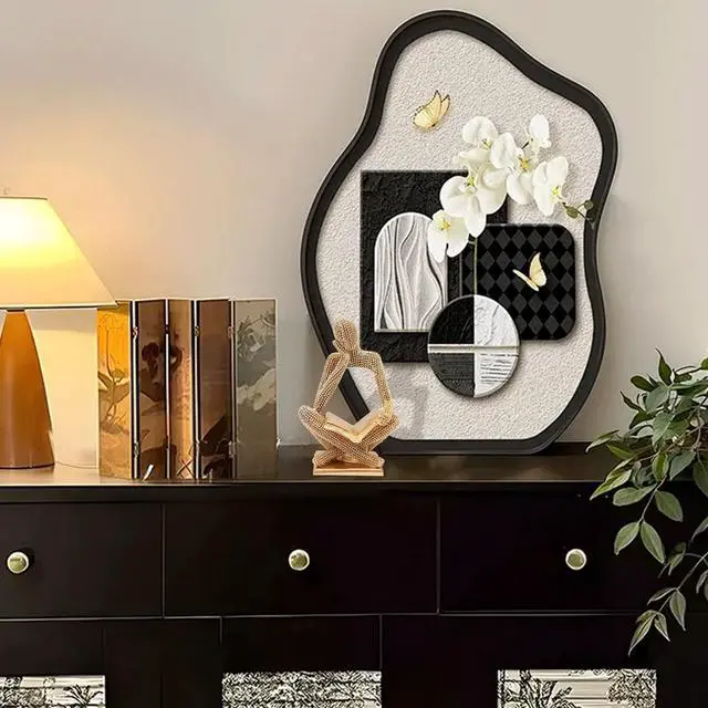 Alt view image 3 of 6 - Sparkling Gold Reading Women Statue, Thinker Sculptures, Abstract Art Ornament, Modern Aesthetic Figurine Decoration for Home Living Room Bedroom Office Shelf Table Desk Bookshelf Decor