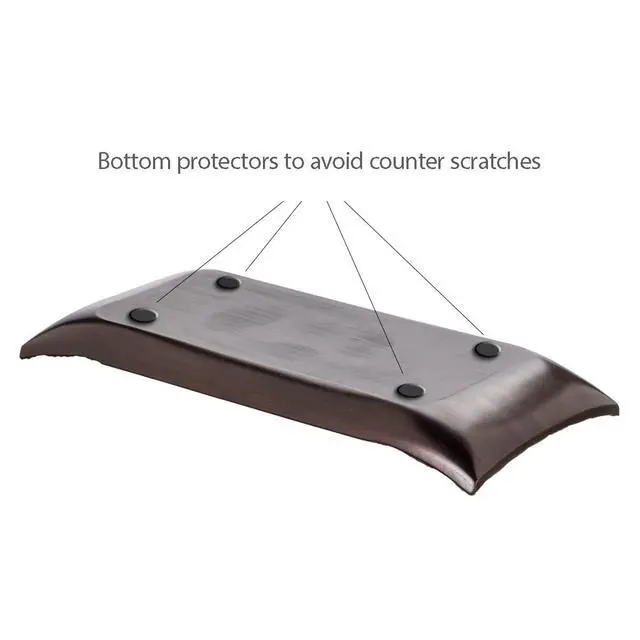 Alt view image 4 of 7 - Dublin Brown Tray and Ball Set - Living Room, Entry Table Decor Centerpiece Table Decorations - Decorative Tray for Dining Room, Accent Decor Bowl for House Decoration