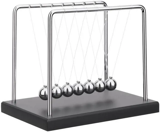 Main image of Newtons Cradle Balance Balls Science Physics Gadget Desktop Decoration Kinetic Motion Toy for Home and Office(7 Beads) (7 Beads)