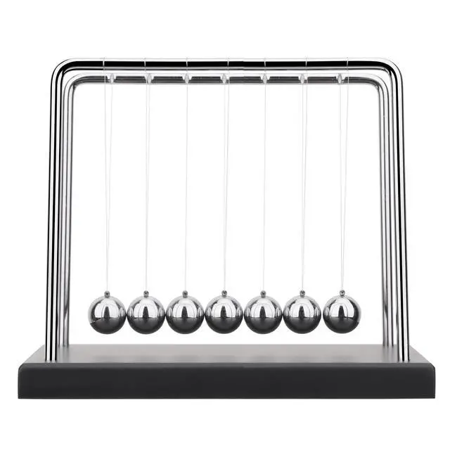 Alt view image 3 of 6 - Newtons Cradle Balance Balls Science Physics Gadget Desktop Decoration Kinetic Motion Toy for Home and Office(7 Beads) (7 Beads)