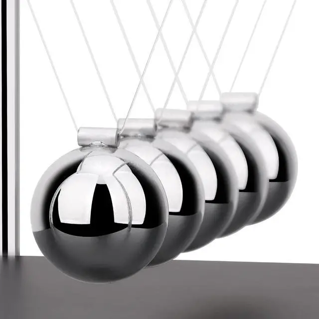 Alt view image 4 of 6 - Newtons Cradle Balance Balls Science Physics Gadget Desktop Decoration Kinetic Motion Toy for Home and Office(7 Beads) (7 Beads)
