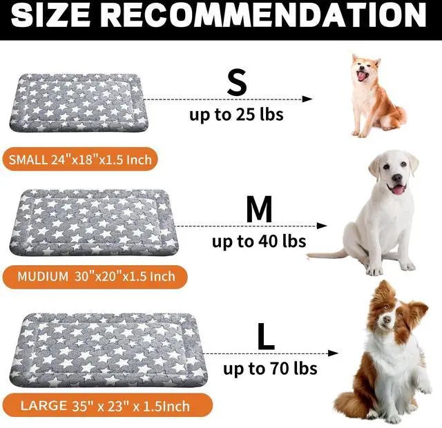 Alt view image 2 of 7 - Dog Bed Mat Soft & Comfortable Dog Kennel Pad for Crate Durable Crate Bed & Mat for Dogs & Cats Ideal for Crate, Kennel, and Home Use