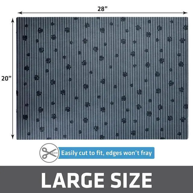 Alt view image 6 of 7 - Cat Litter Box Mat, Litter Trapping Mat, Waterproof, Urine-Proof, Absorbent, Machine Washable, Soft on Paws, Contains Mess, Protects Floors, Kitten Supplies, Gray, 20x28