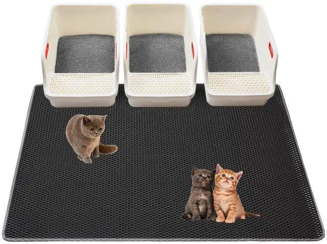 Main image of Cat Litter Mats-Extra Large 47''x36'' Litter Trapping Mat for Cat-XXL Litter box Matt for Floor-2 Layer Catcher Rug for Pet kitty Litterbox-Waterproof Urine Proof,Non-Slip