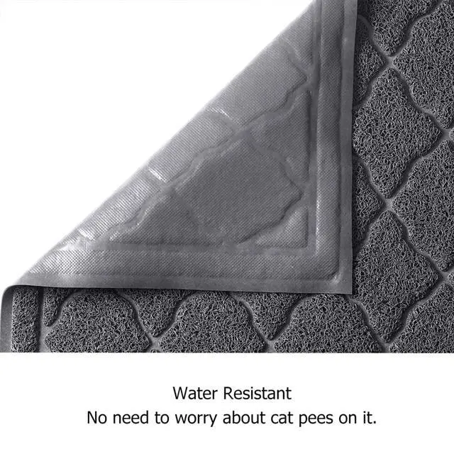 Alt view image 5 of 7 - Cat Litter Trapping Mat, Litter Box Scatter Control Pad, Litter Free Floors and Urine Waterproof, Gentle on Paws, No Phthalate