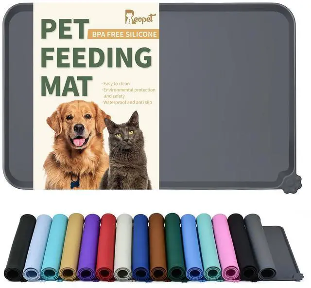 Main image of Silicone Pet Feeding Mat - Waterproof & Non-Slip Dog Cat Placemat