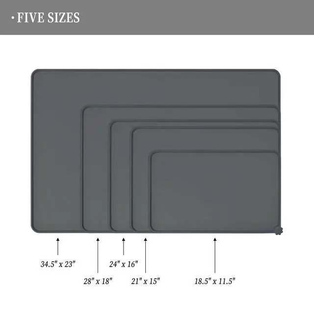 Alt view image 2 of 6 - Silicone Pet Feeding Mat - Waterproof & Non-Slip Dog Cat Placemat