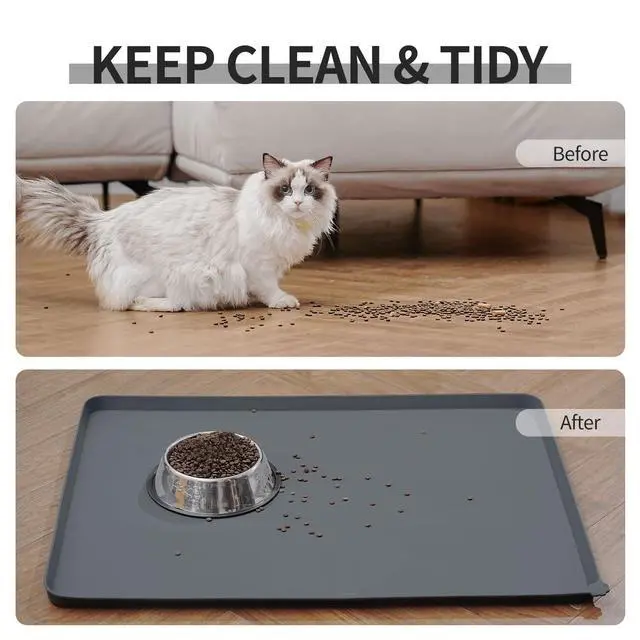 Alt view image 6 of 6 - Silicone Pet Feeding Mat - Waterproof & Non-Slip Dog Cat Placemat