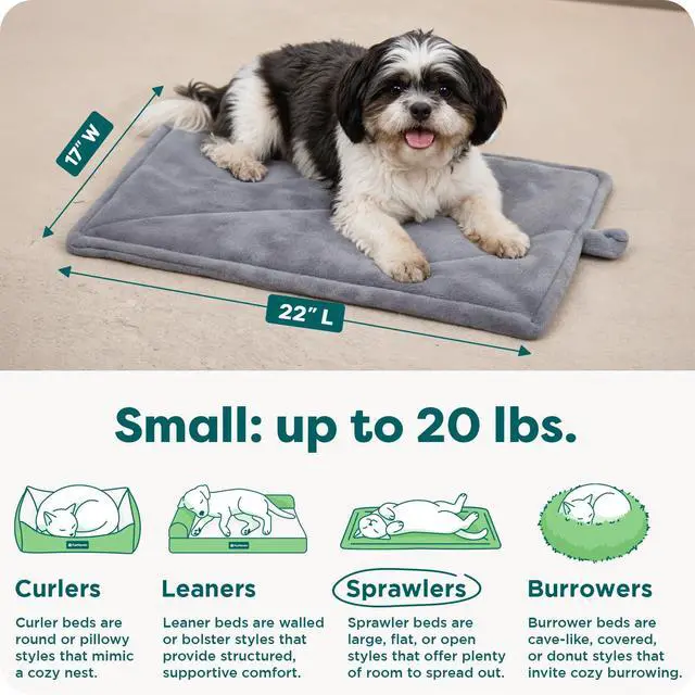 Alt view image 3 of 7 - ThermaNAP Self Warming Cat Mat, Dog Bed for Crates with Self-Warming Technology for Cozy Rest, Fully Machine Washable, Small, Plush Faux Fur, Gray