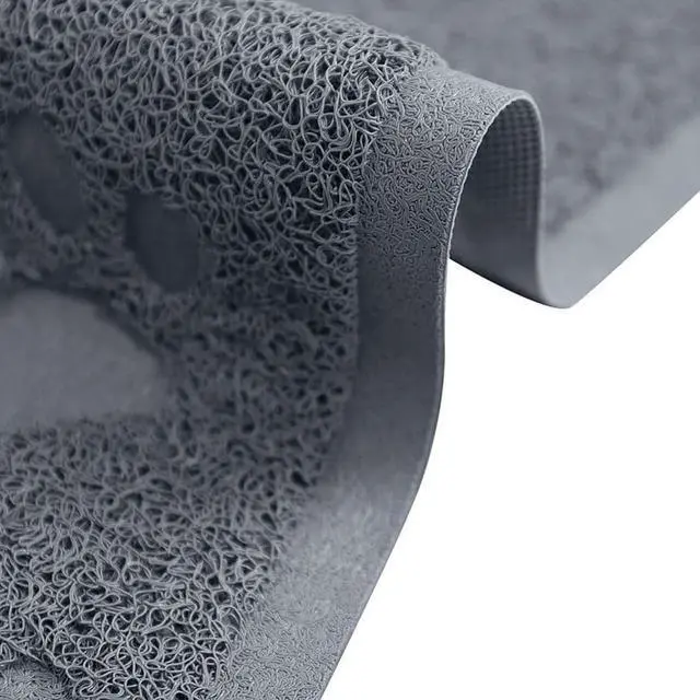 Alt view image 6 of 7 - Cat Litter Mat. Traps Litter. Soft Non-Slip Surface. Easy to Clean. 11.5 x 15.75 in Gray Mat for Litter Box Area