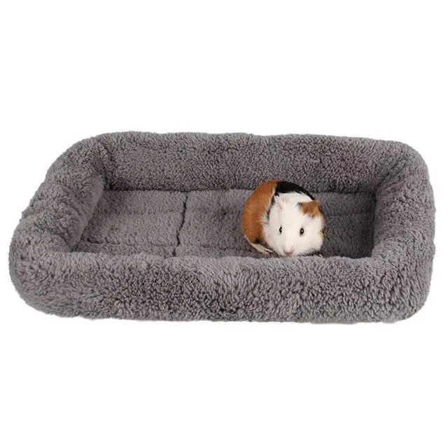 Alt view image 5 of 7 - Cat Mat Bed 10" x 15" Pet Bed with Pillow Around for Puppy Kitten Curled Sleeping Beds for Carrier/Crate Small Dog Cushion, Anti Skid Bottom, Small