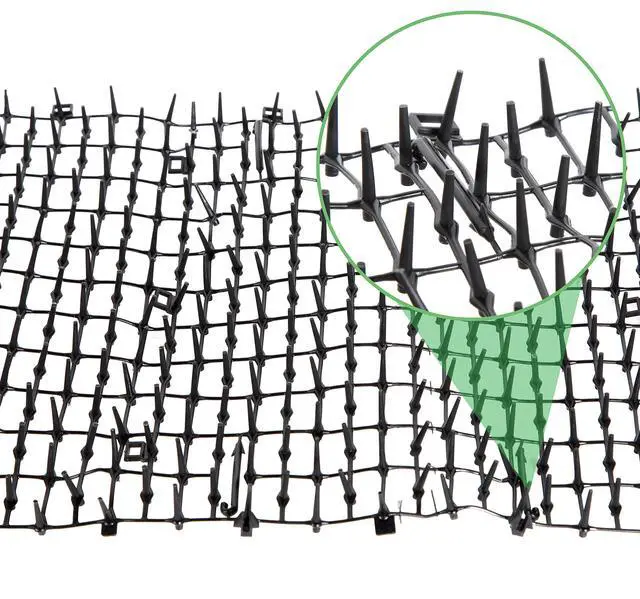 Alt view image 3 of 7 - Cat Scat Mat with Spikes (8 ft.) Cat Deterrent Strips for Garden, Yard & Furniture, Indoor & Outdoor, 6 Staples Included
