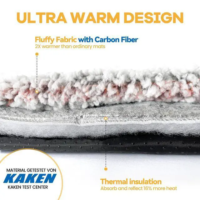 Alt view image 3 of 7 - Self Warming Cat Bed Self Heating Cat Dog Mat 24 x 18 inch Extra Warm Thermal Pet Pad for Indoor Outdoor Pets with Removable Cover Non-Slip Bottom Washable Non Electric