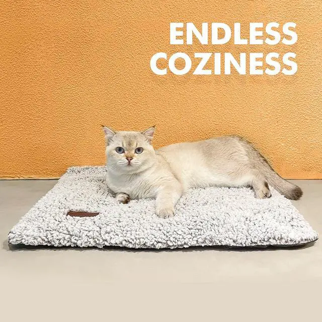 Alt view image 7 of 7 - Self Warming Cat Bed Self Heating Cat Dog Mat 24 x 18 inch Extra Warm Thermal Pet Pad for Indoor Outdoor Pets with Removable Cover Non-Slip Bottom Washable Non Electric
