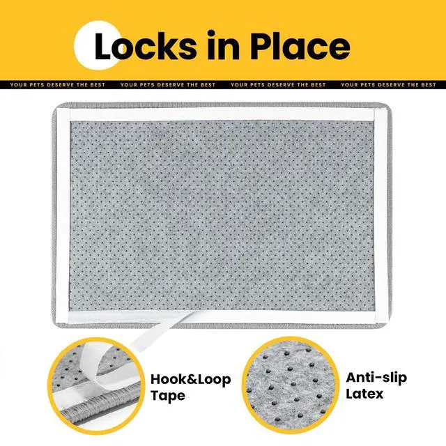 Alt view image 6 of 7 - Cat Scratcher Mat,Natural Sisal Cat Scratch Pad,Horizontal Floor Cat Scratching Pads Rug for Indoor Cats Grinding Claws Nails,Cat Furniture Protector for Couch & Carpets & Sofas