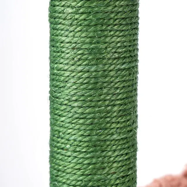 Alt view image 4 of 6 - 37.4" Cactus Cat Tree Tower with Twin Cat Condos for Indoor Cats, All-in-One Activity Center with Cat Scratching Post Cozy Sleeping Perch Hammock and Toy Balls,Green