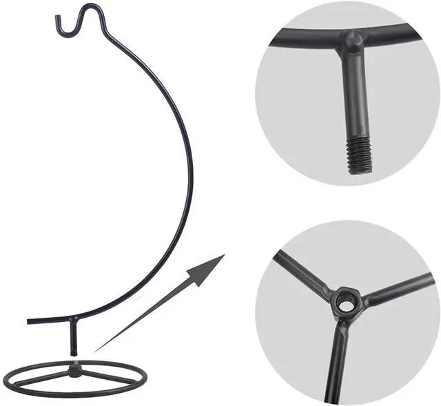 Alt view image 5 of 7 - Ornament Display Stand, Holder Ornament Hanger Stands Glass Ball Ornament Holder Ornament Stands for Hanging Plants, Hanging Terrarium Stand for Christmas Wedding Ornament, Home Office Decor