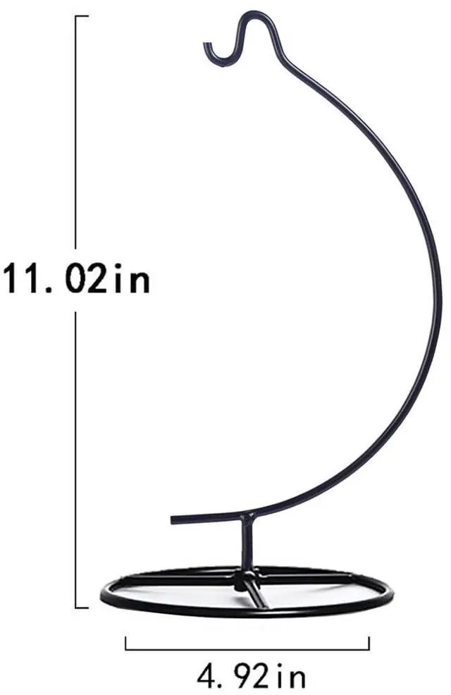 Alt view image 6 of 7 - Ornament Display Stand, Holder Ornament Hanger Stands Glass Ball Ornament Holder Ornament Stands for Hanging Plants, Hanging Terrarium Stand for Christmas Wedding Ornament, Home Office Decor