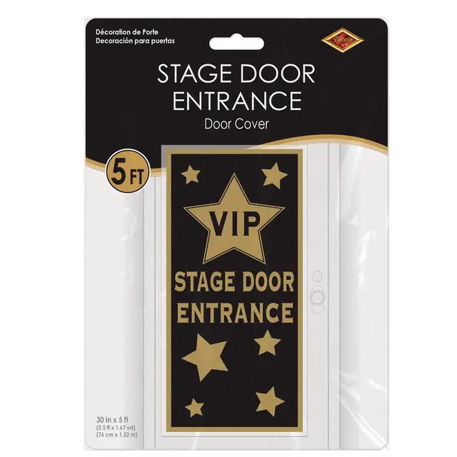 Alt view image 6 of 7 - VIP Stage Door Entrance Door Cover, Hollywood Red Carpet Party Decoration & Awards Night Decor, Celebrity Movie Megastar Door Covering, 5' x 30"