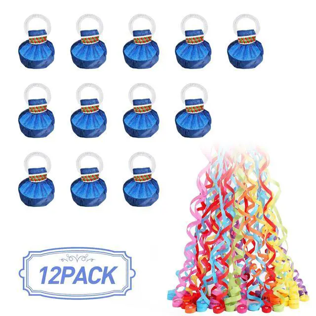 Alt view image 3 of 7 - No Mess Streamers,12Pack Colorful No Mess Confetti Poppers,Party Poppers for Birthday,Wedding,Celebrations,School Opening,Graduation,Retirement Party