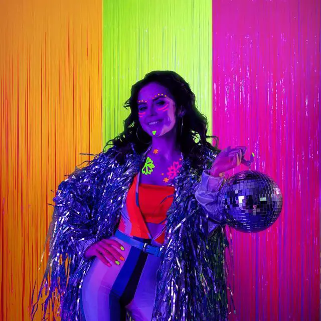 Alt view image 7 of 7 - Glow in The Dark Party Supplies, 3 Pack Neon Party Decorations