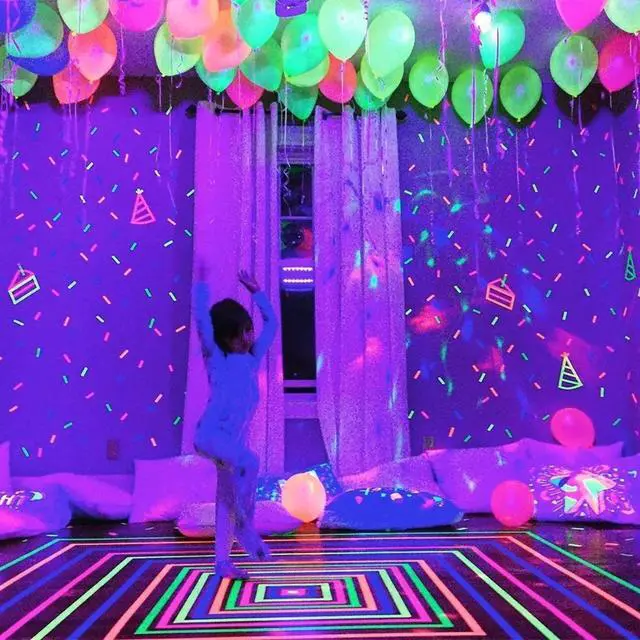 Alt view image 5 of 7 - 20 LED Light Up Balloons, 12 inch Neon Balloons Mixed Colors Flashing Lasts 24 Hours Glow in the dark for Birthday Glow Party Favors Supplies Wedding Halloween Christmas Decorations