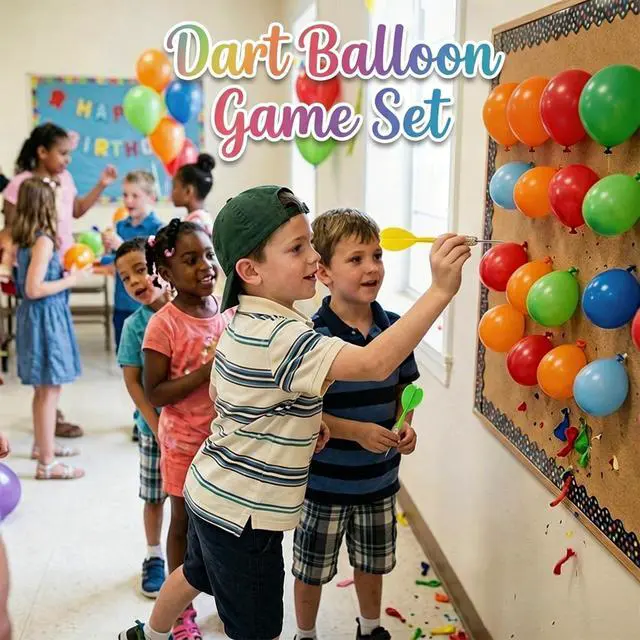 Alt view image 6 of 6 - 510PCS Dart Balloon Game Set, Carnival Games for Kids & Adults, Outdoor Party Game for Backyard, Birthdays & Family Reunions, Carnival Party Favors, Includes 500 Balloons & 10 Darts