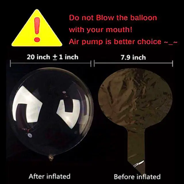 Alt view image 7 of 7 - 10 PACKS LED Bobo Balloons,Transparent LED Light Up Balloons,Helium Style Glow Bubble Balloons with String Lights for Party Birthday Wedding Festival Decorations (Colorful)