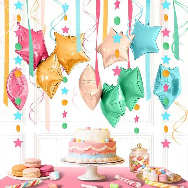 Main image of 27PCS Rainbow Party Balloons Kit for Birthday,Candyland Baby Shower