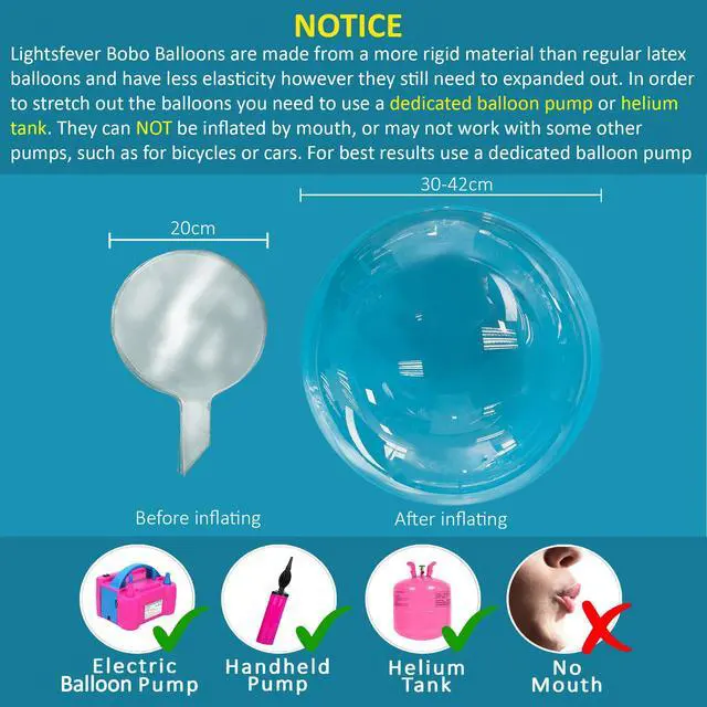 Alt view image 6 of 7 - warm white led balloons with batteries, wedding proposal decorations clear transparent for helium or air, birthday party, halloween decor