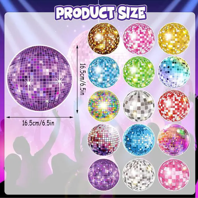 Alt view image 2 of 7 - 35Pcs Disco Party Hanging Swirl Decor, 50s 70s 80s 90s Colorful Disco Ball Birthday Party Decorations disco Themed Party Swirls Streamers Ceiling Supplies for 1950s 1970s Birthday Party Supplies