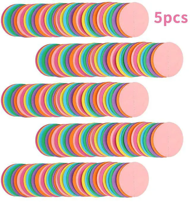 Alt view image 3 of 7 - 5pcs Colorful Paper Garland Party Decorations Circle Dots Hanging Rainbow Decorations for Birthday Wedding Baby Shower Classroom Candyland Streamers Party Supplies (66ft)
